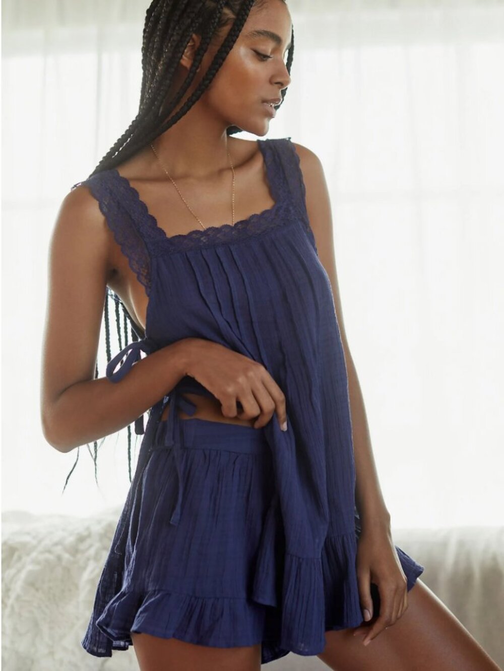 Anthropologie Lace Tunic and Short Set Size Small